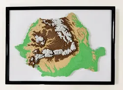 Romania Relief Map