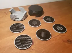 Vasarely inspired coasters