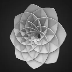 Abstract flower shape 3D Model $8 - .3ds .dae .dwg .fbx .max .obj