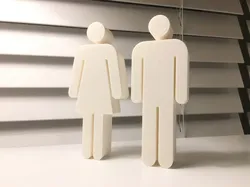 Bathroom Symbols Figurines