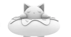 Cat in a Donut
