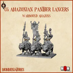 CG Amazonian Panther Lancers (Warbound Amazons)