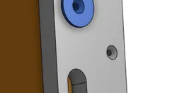Changing table hinge for front door and barrier height increase