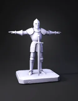 Create a playing piece for a game 22mmx22mm base Piece is a mediev