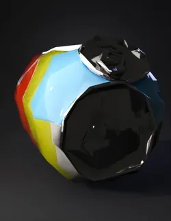 Create one low poly stylized soda can for a mobile Android casual game