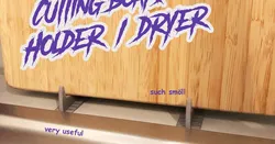 Cutting board holder / dryer