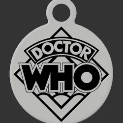 Doctor Who Logo 1 Keyring