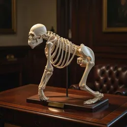 Gorilla Skeleton Anatomy – Highly Detailed Primate Skeletal 3D Model for Education & 3D Printing