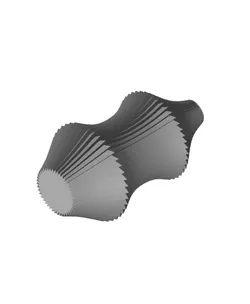 Japandi Vase with Ribbed Surface (vase mode)