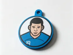 Llavero de Mbappé - Llavero de estrella de fútbol, imán de nevera - Copa Mundial 2026 Canadá-México-Estados Unidos - Modelo de impresión 3D gratuito