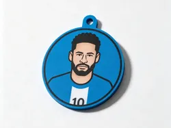 Llavero de Neymar - Estrella de fútbol - Copa Mundial 2026 Estados Unidos-Canadá-México - Modelo de impresión 3D gratuito