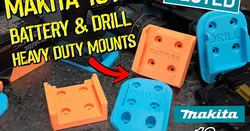 Makita 18V Battery & Drill Heavy Duty Mounts/Holders