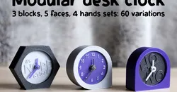 Modular desk clock