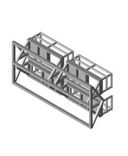 N Scale - (4) 10' Ladder Platforms - Left Opening