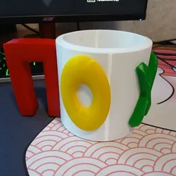Russian swear word mug "POHUI"