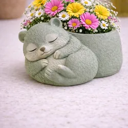 Sleeping Hamster Planter STL | Cute Hamster Flower Pot | Animal Succulent Planter | Desk & Home Decor 3D Print