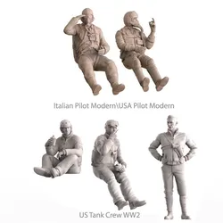US Tank Crew WWII & Modern Air Force Pilots (USA & Italy) – Scale 1:16 – STL Files for 3D Printing