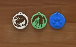 Wolf keychain
