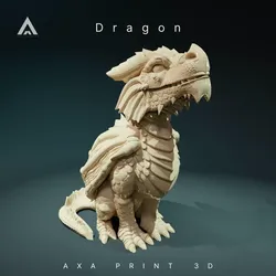 3D printer bestanden | 3MF | Majestic Fantasy Dragon | High-Detail 3D Model