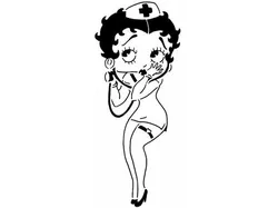 Betty Boop stencil 7