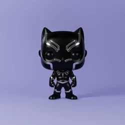 Characters & Creatures STL Download - BLACK PANTER FUNKO POPby HeizNeek