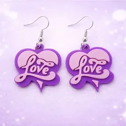 Creality Cloud | Love Script Earrings - Valentine's Day | ملفات الطابعة ثلاثية الأبعاد