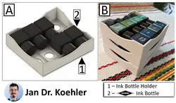Girlfriend approved Diamine Ink Bottle Holder Stackable
