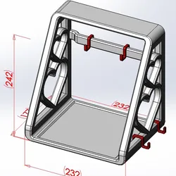Gratis Home Decorations & Ornaments STL indir - wall Organiser Shelf with hearts - Ratel-X Industries