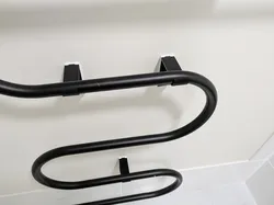 Heated Towel Rail Wall Bracket with Hidden Screws and Removal Hook