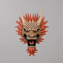 Home Decorations & Ornaments STL indir - DRAGON DECO WALL - HerDesk