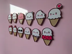 Kawaii Ice Cream Magnets