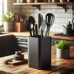 Kitchen Utensil Holder "Square Pot"