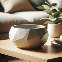 Low Poly Designer Bowl "Pressed Diamond"