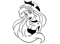 Punk Princess stencil 2