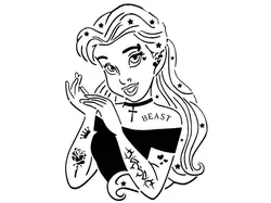 Punk Princess stencil 3