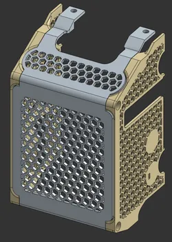 Qidi Plus4 Vanilla-friendly shroud (Hexagon pattern)