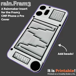 rain.Fram3 - A Rainmaker Insert for the Fram3 CMF Phone 2 Pro Cover