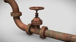 Rusty pipe segment