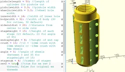 ScadDcar: Hardware-Free BCAR/DCAR With Customizable .scad File (Ex and Ex Rev 2 Threads)