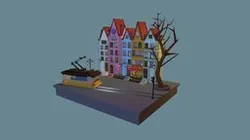 Stylized european street