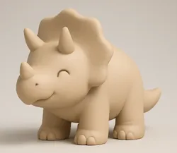 Triceratiny – Le tricératops doux et compact