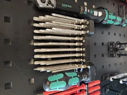 Wera Kraftform Kompakt 62, 33 pieces holder - perforated panel (10x10mm)