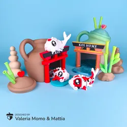 Diorama for Cute Flexi Animals, Koi Carp Edition (Fish)