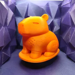 Fișiere pentru imprimante 3D | Fișier 3MF | POPZEST BUBBARA — The Pop-Art Capybara Icon