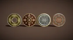 Metallic Coins Pack01