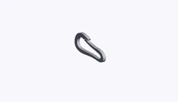 O Hook Carabiner (17) Flexible Round Swivel Snap Link