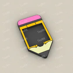 Other STL Download - Post-It, Sticky Note Holder Pencilby TeoRk