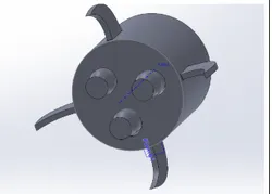 rocket with a pencil sharpener inside it