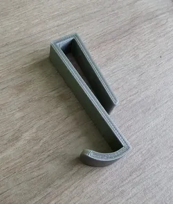 Simple shower hook - 9mm wide gap (Single and dual side)