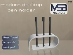 sleek desktop pen holder
